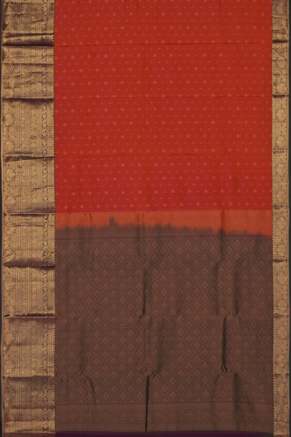 Image of Fuchsia-Pink South Silk Saree