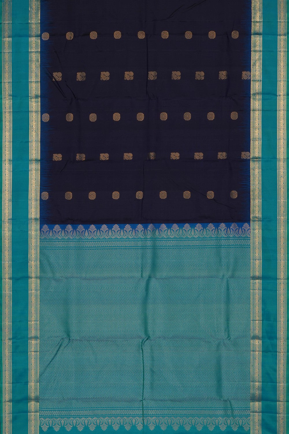 Image of Purple South Silk Kattam Saree