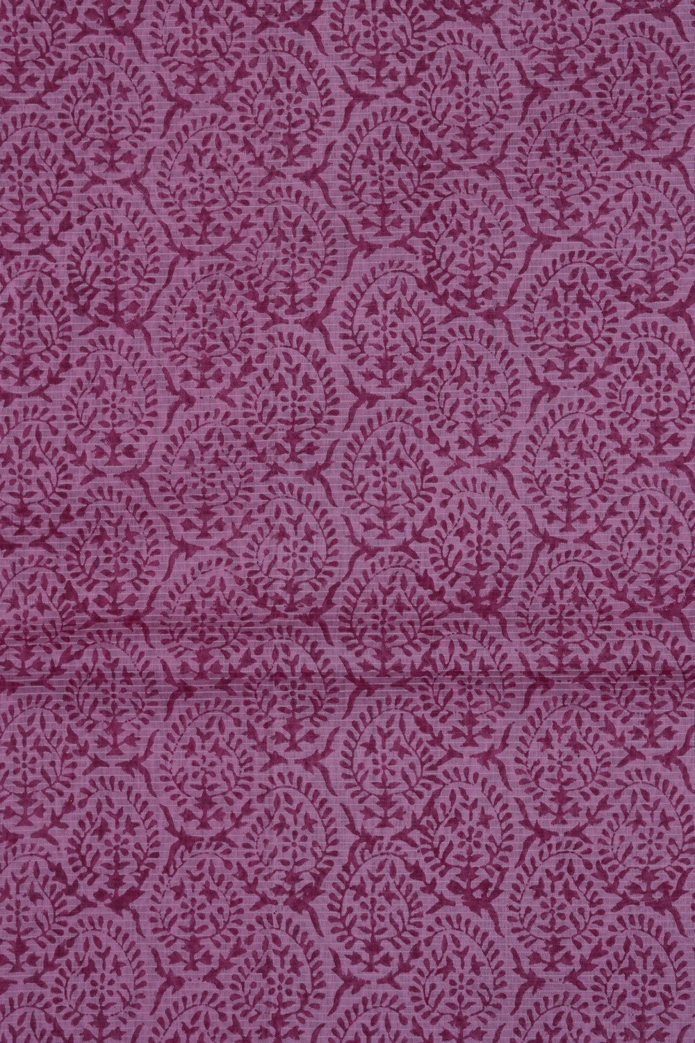 Image of Lotus Pink Floral Printed Silk Cotton Saree