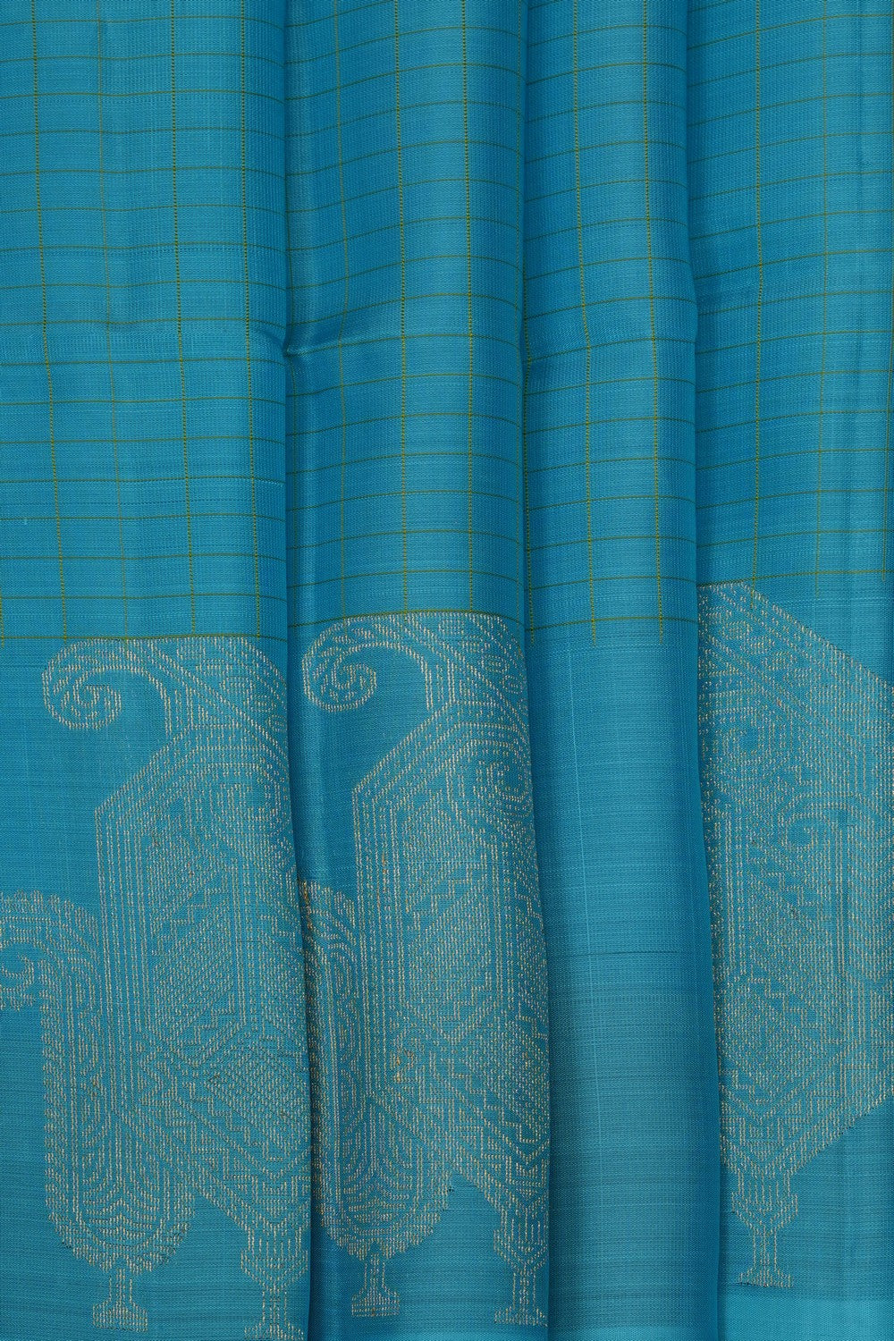 Image of Blue South Silk Saree