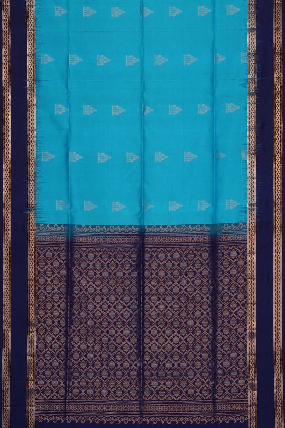 Image of Blue South Silk Saree