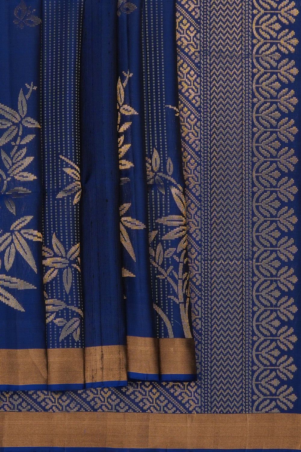 Image of Indigo Blue South Silk Saree