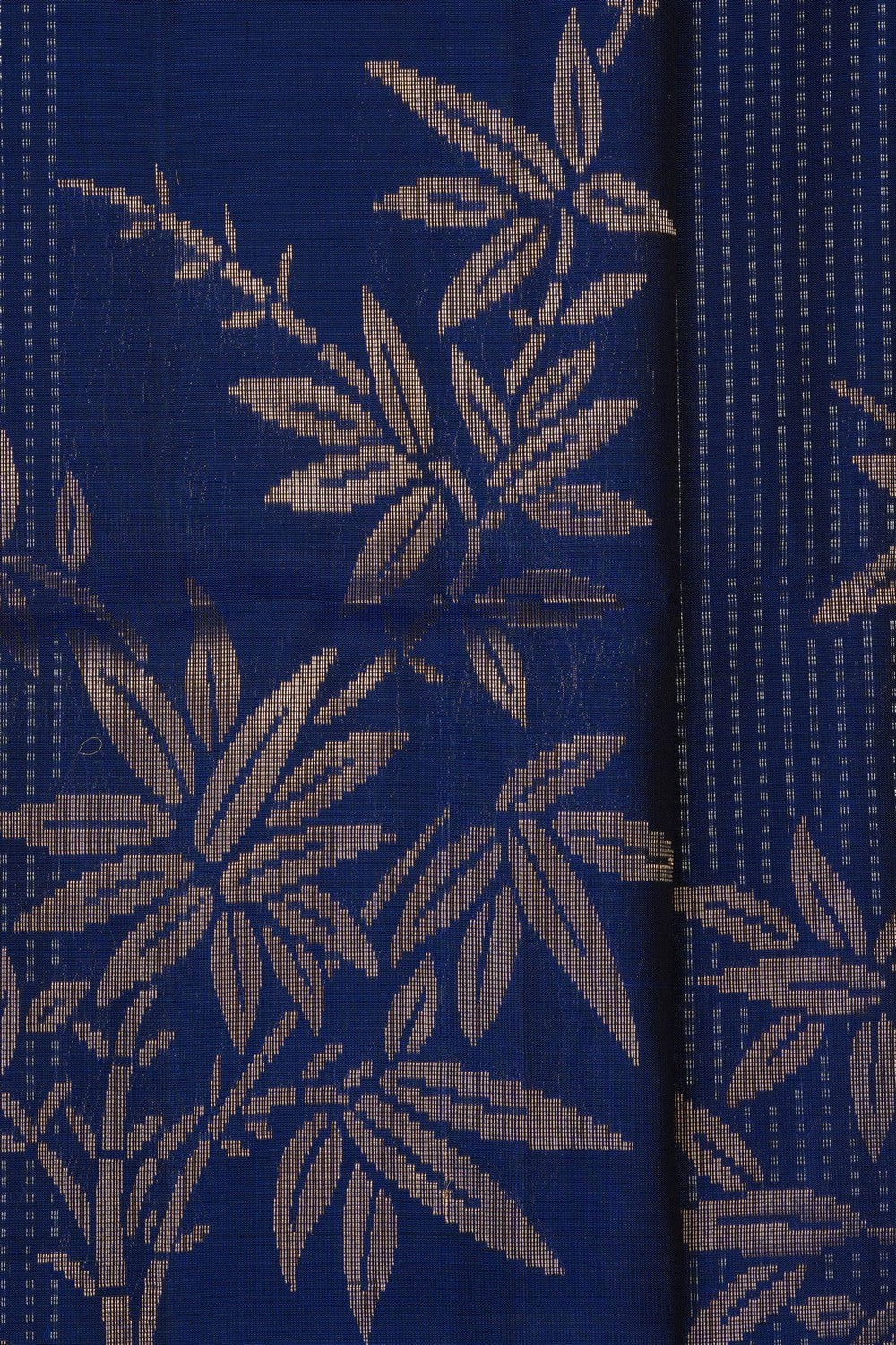 Image of Indigo Blue South Silk Saree