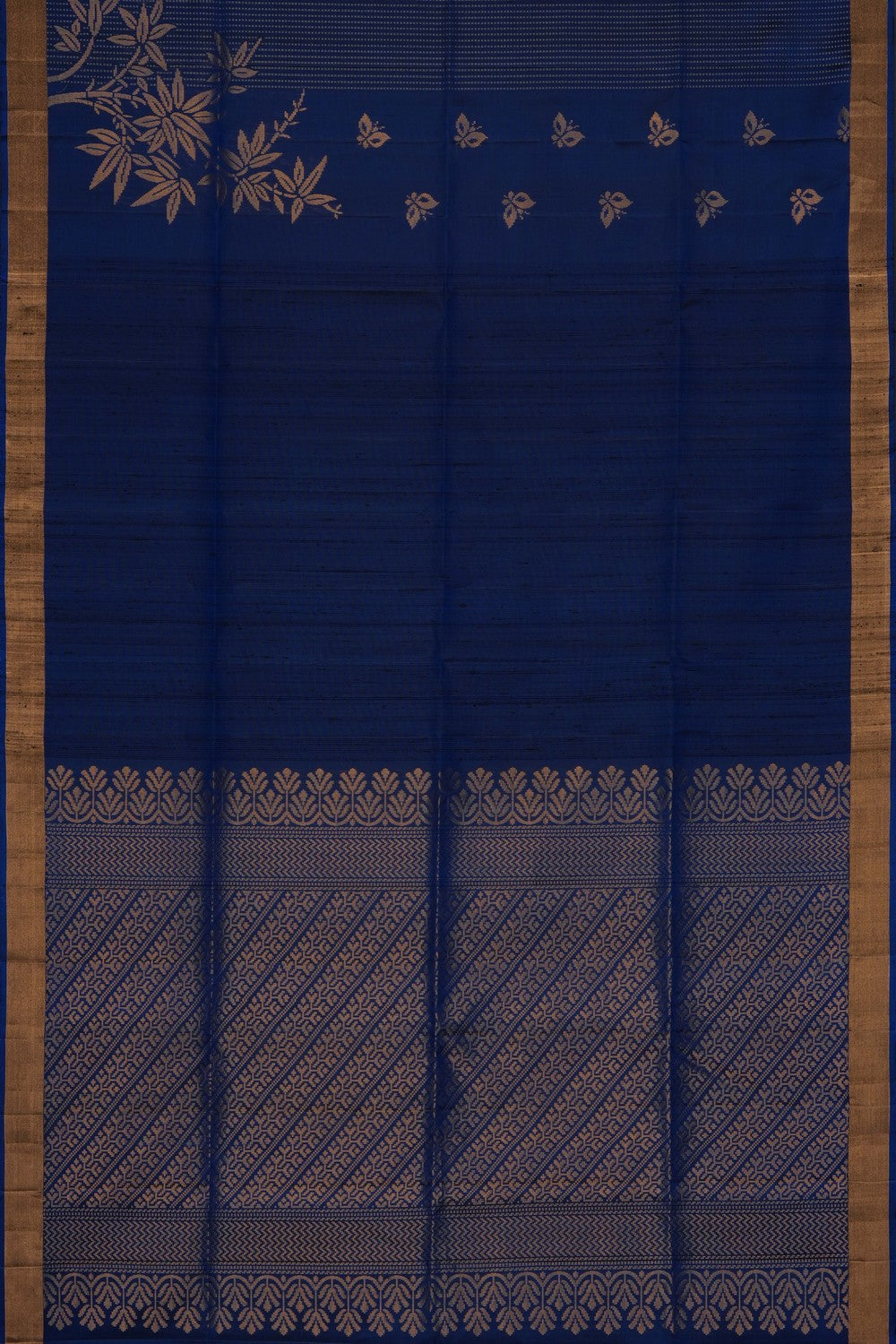 Image of Indigo Blue South Silk Saree