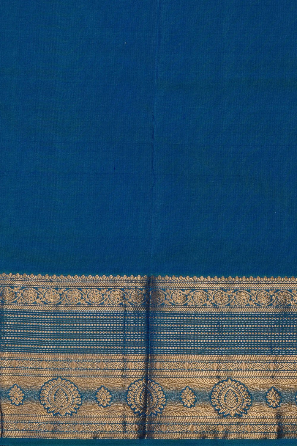 Image of Indigo Blue South Silk Saree