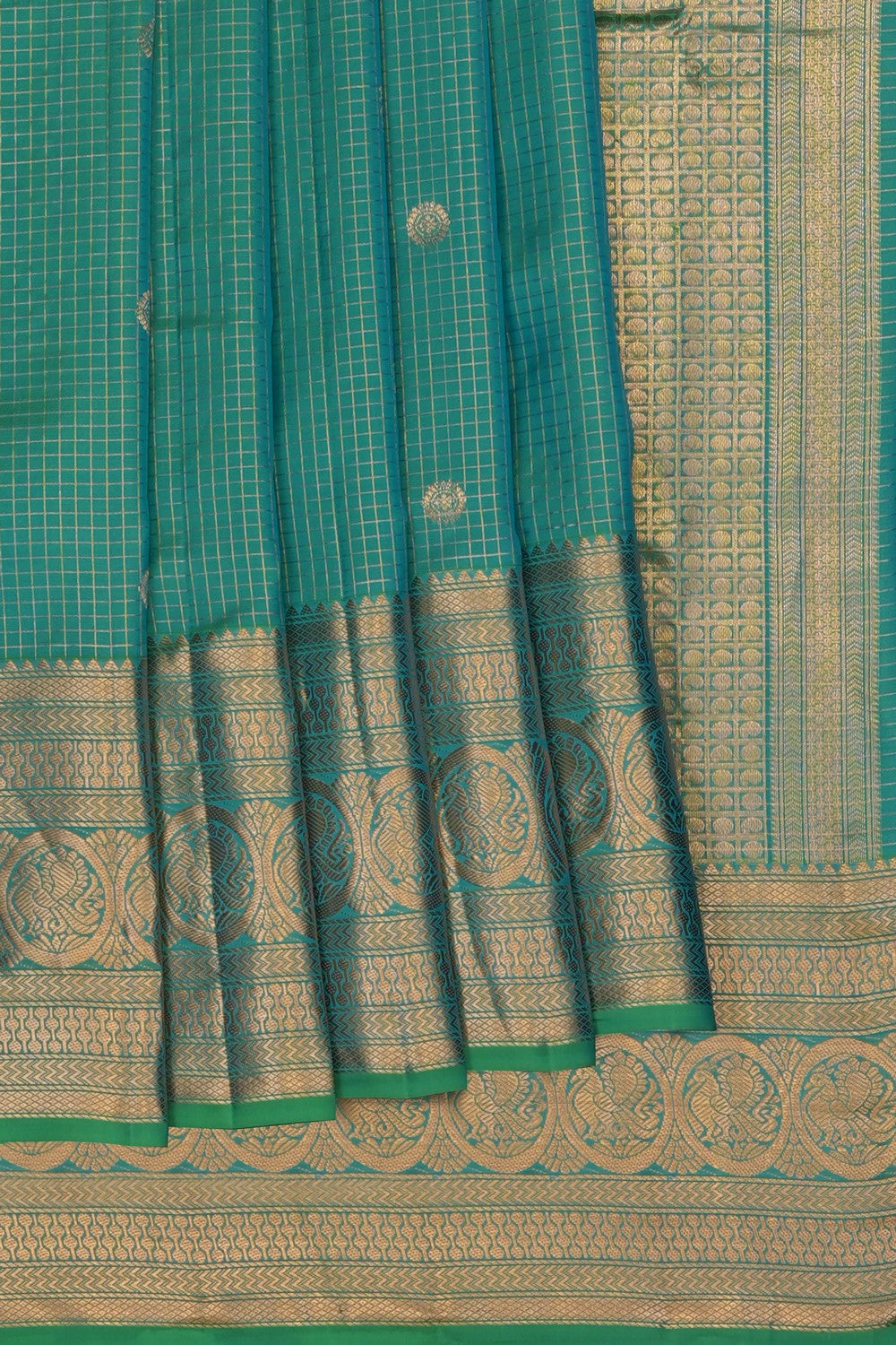 Image of Sea Green South Silk Saree