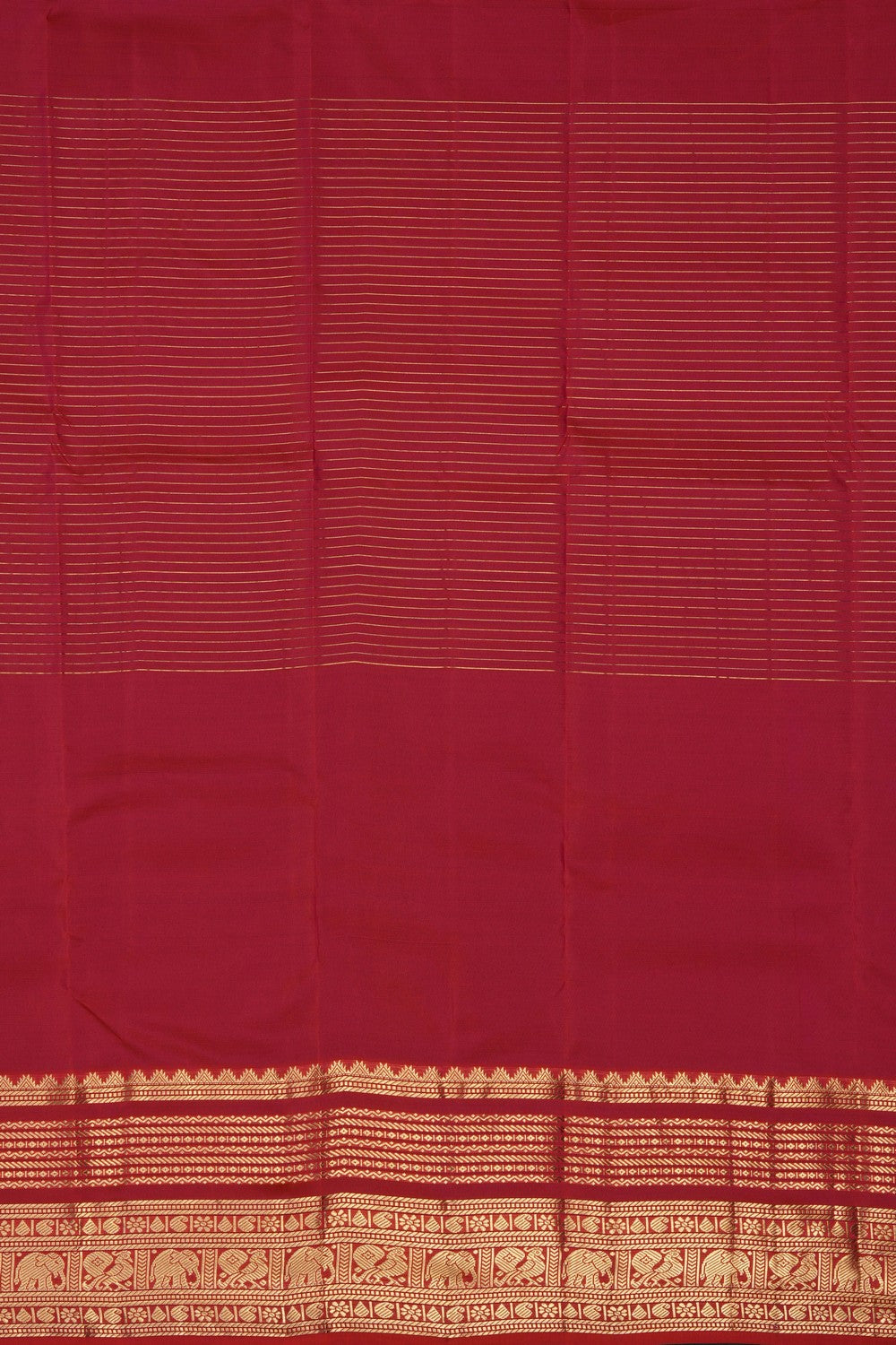 Image of Fuchsia-Pink South Silk Saree