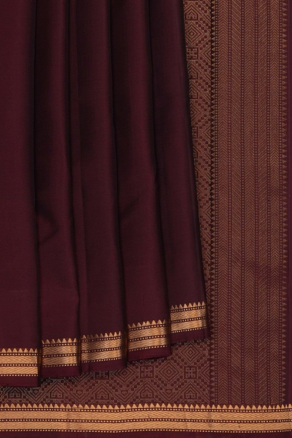 Image of Brown South Silk Saree