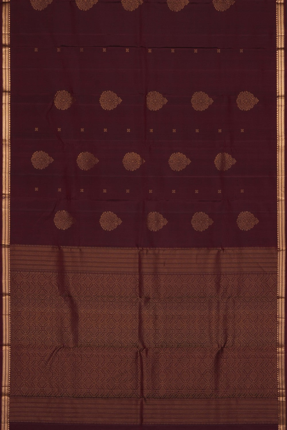 Image of Brown South Silk Saree