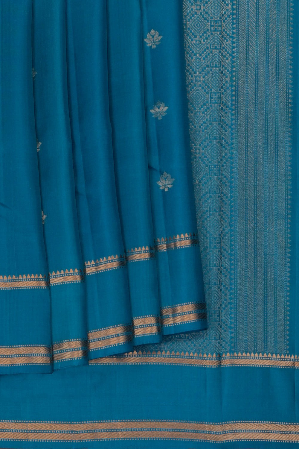 Image of Blue South Silk Saree