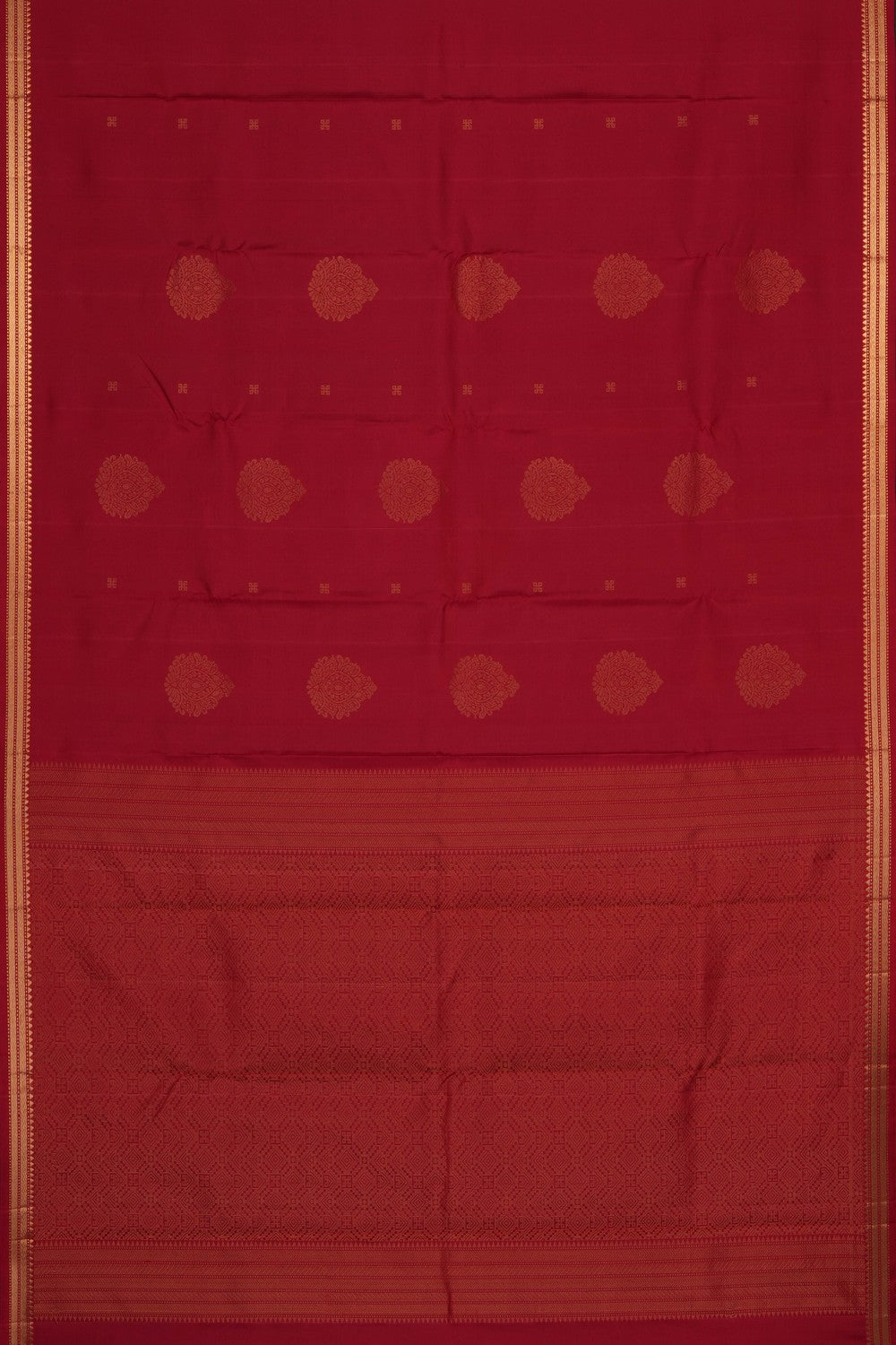 Image of Red South Silk Saree