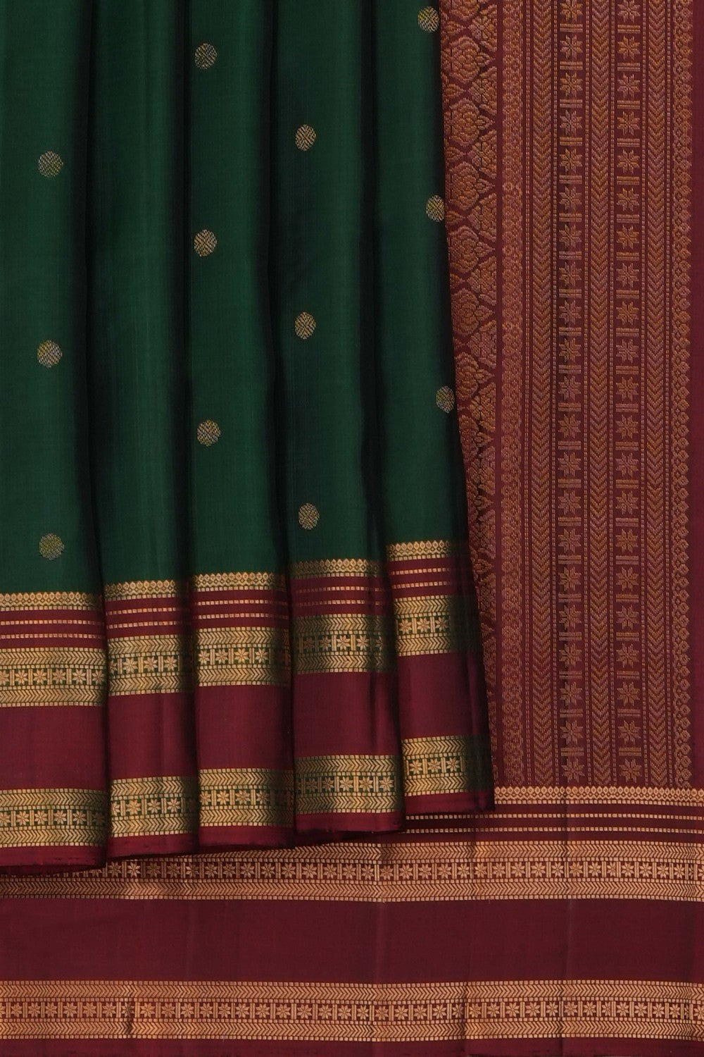 Image of Green South Silk Saree