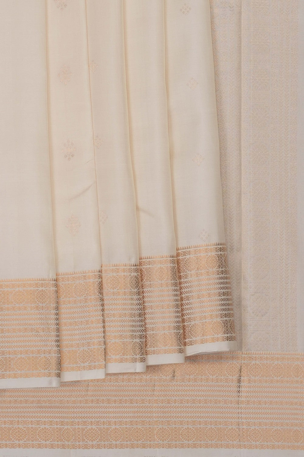 Image of Off-White South Silk Saree