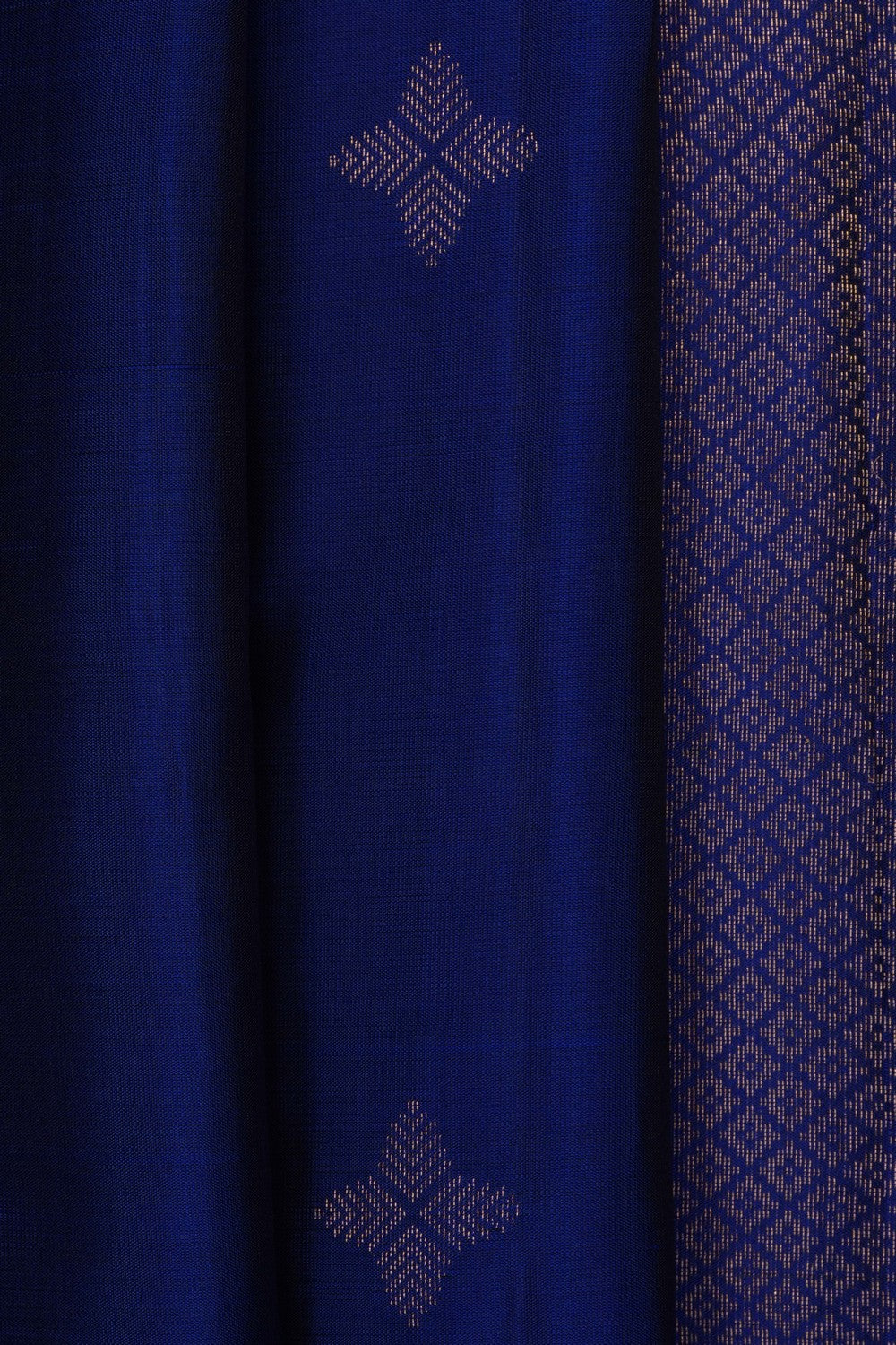 Image of Indigo Blue South Silk Saree