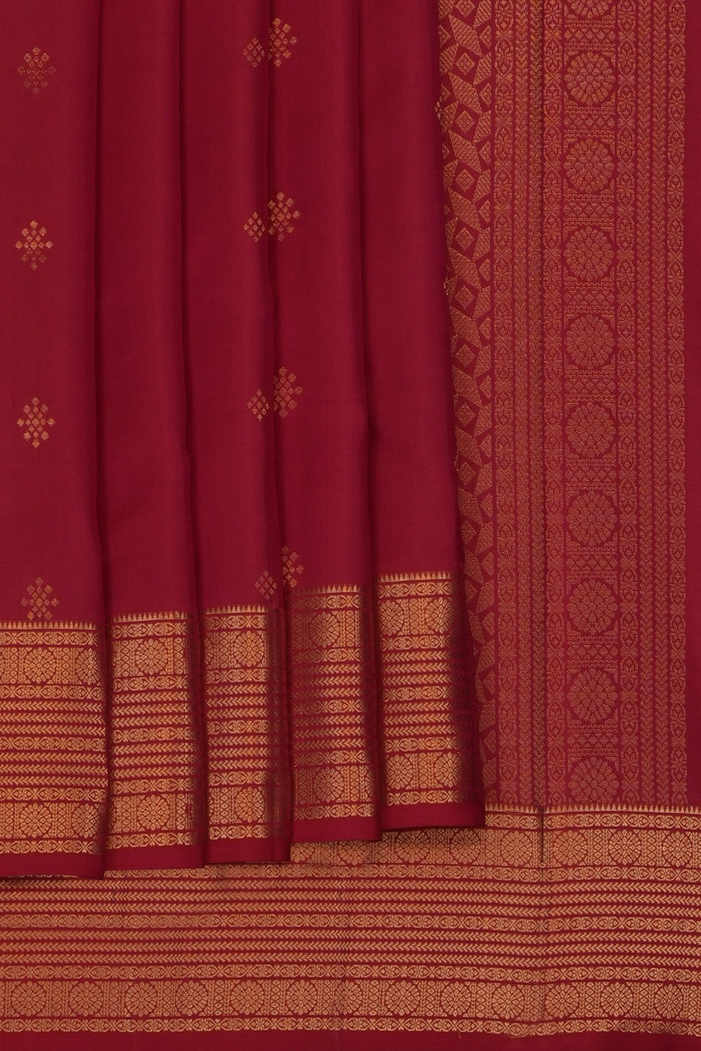 Image of Red South Silk Saree