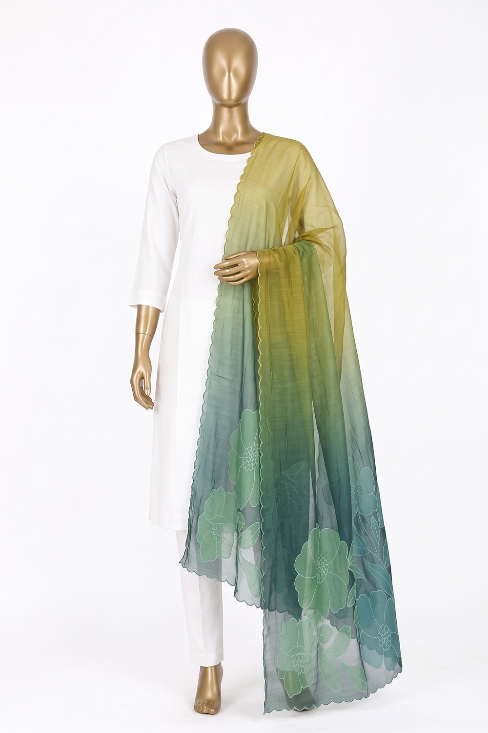 Image of Skillfully Appliquéd Onto The Dupatta