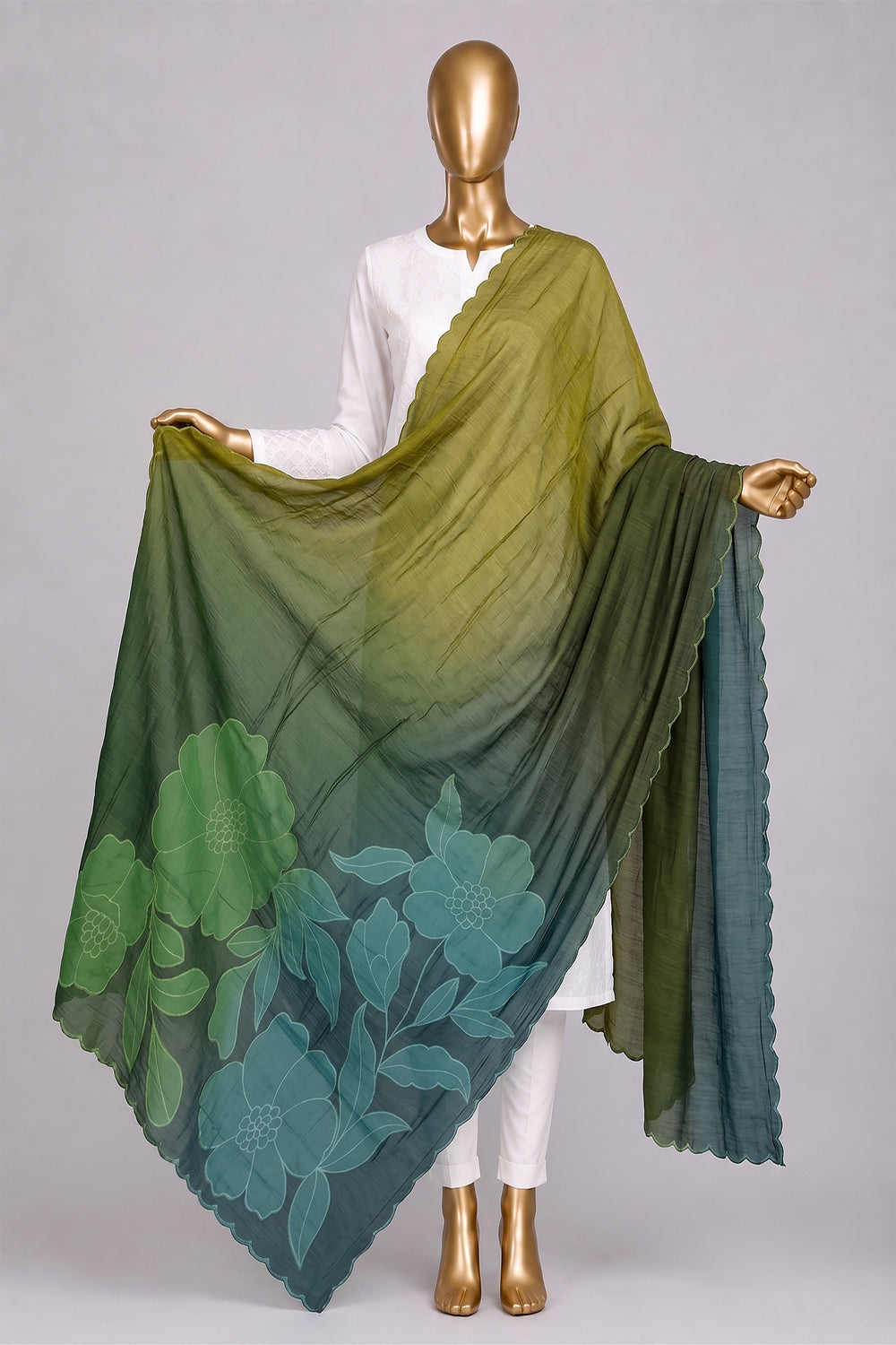 Image of Skillfully Appliquéd Onto The Dupatta