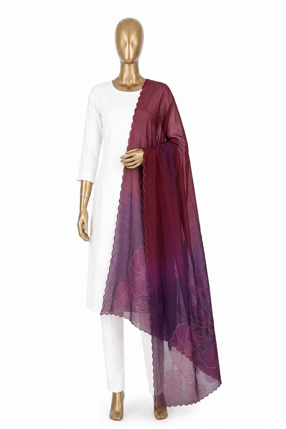 Image of Skillfully Appliquéd Onto The Dupatta