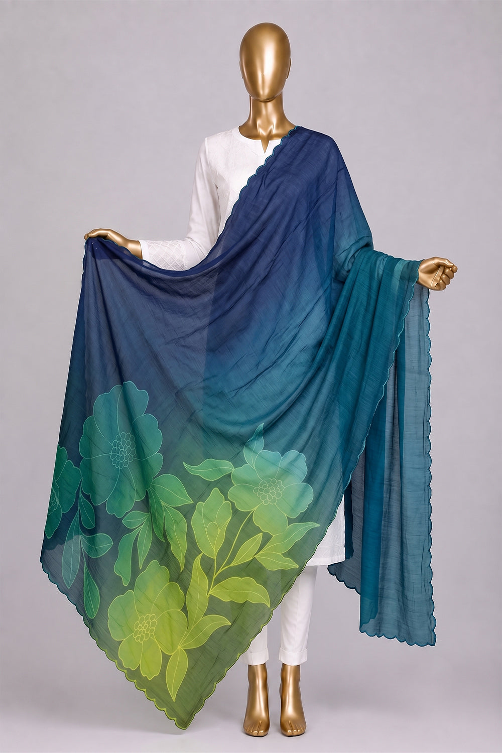 Image of Skillfully Appliquéd Onto The Dupatta