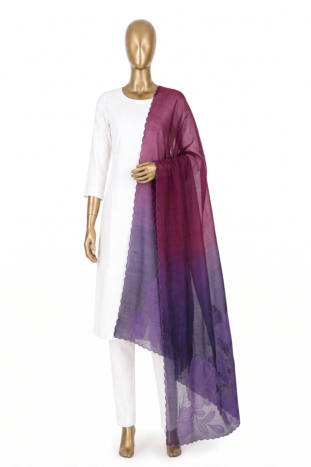 Image of Skillfully Appliquéd Onto The Dupatta