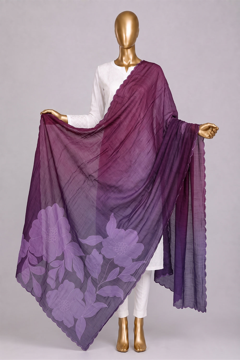 Image of Skillfully Appliquéd Onto The Dupatta
