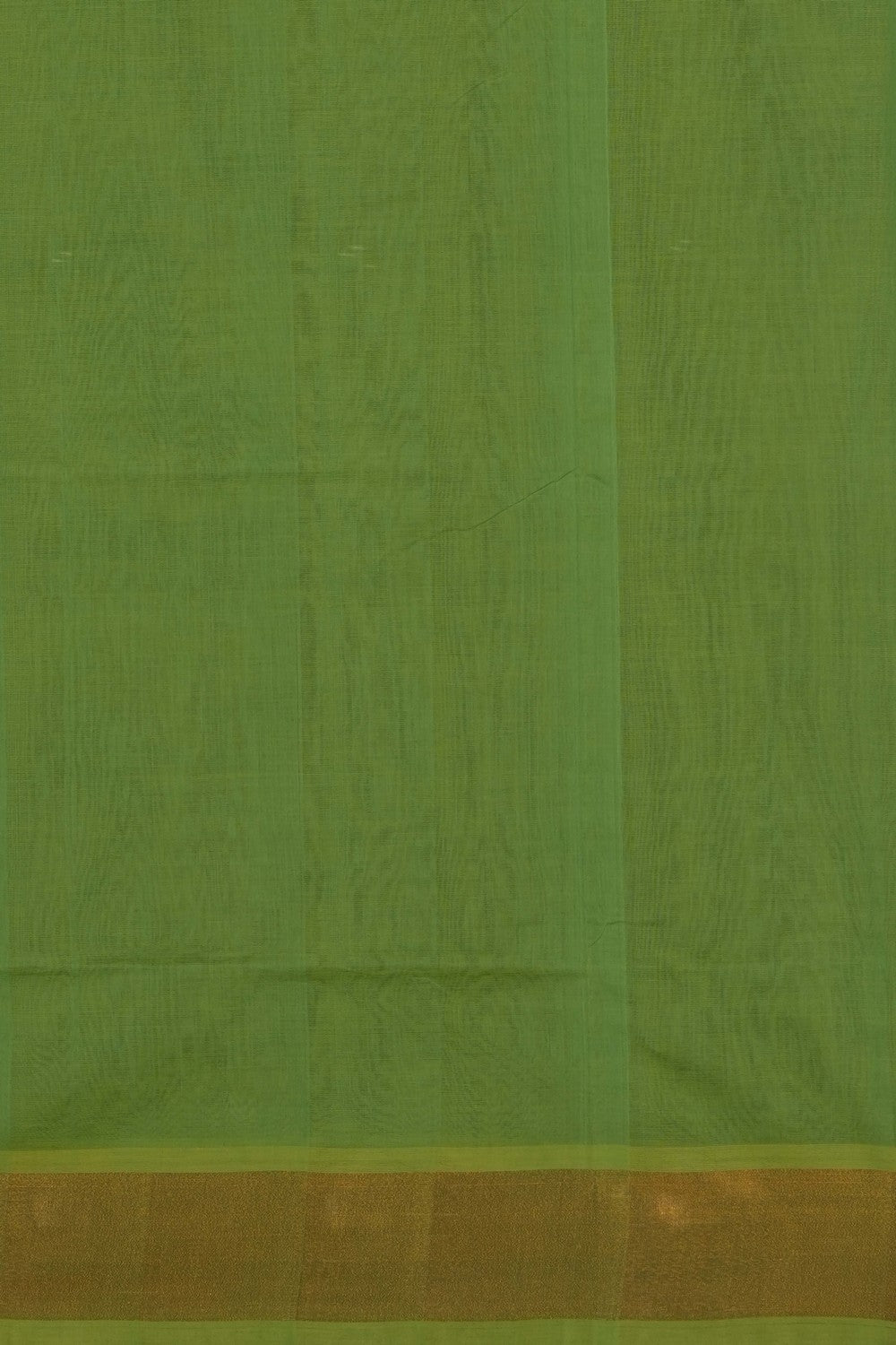 Image of Green Cotton Saree