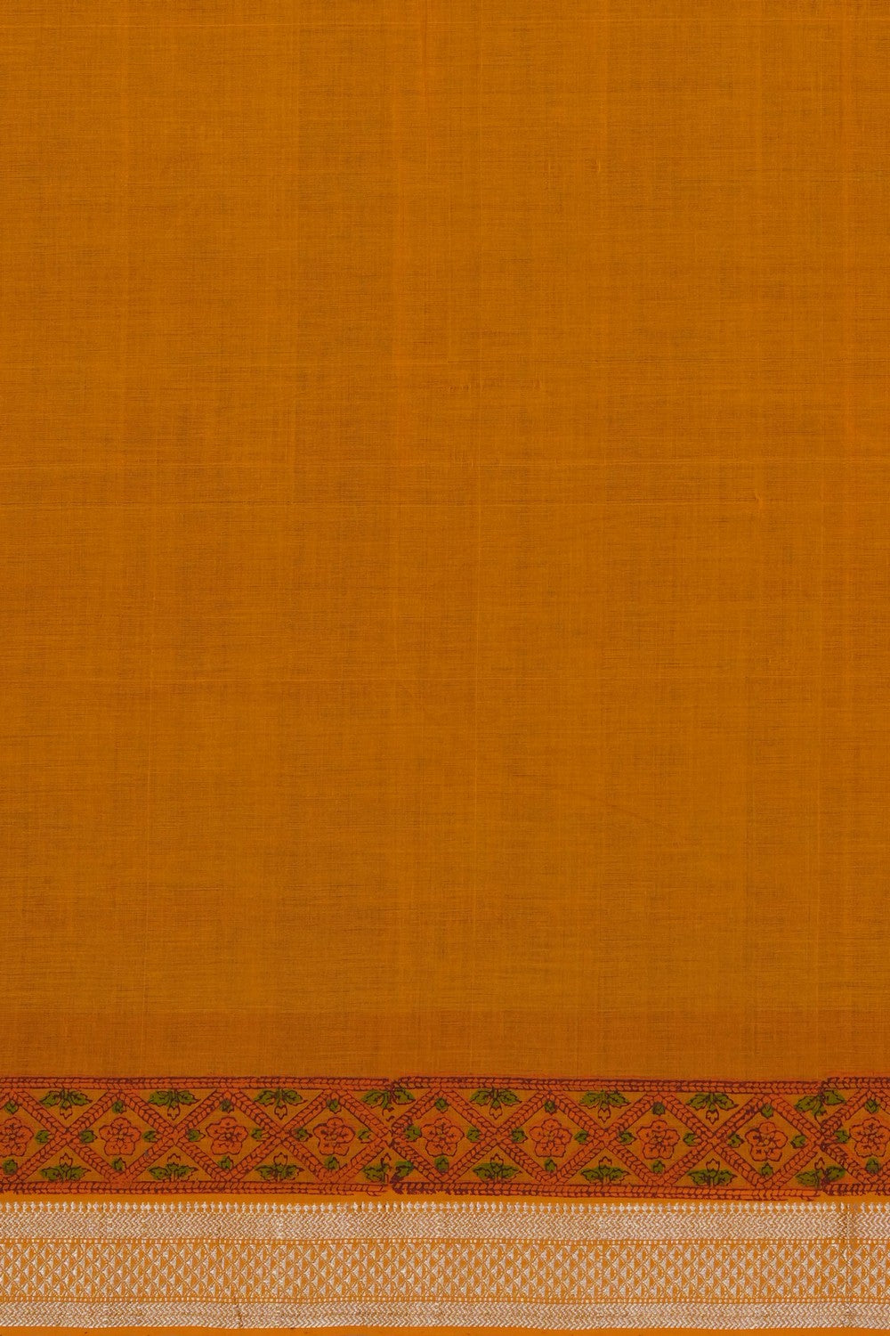 Image of Orange Mangalagiri Cotton Saree