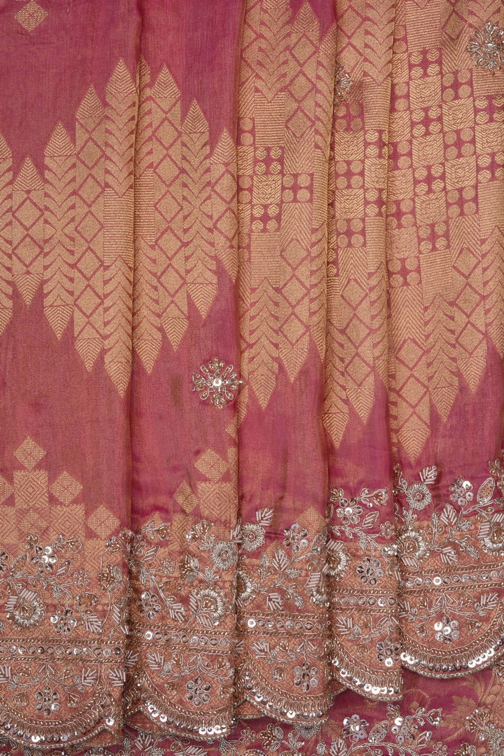 Image of Pink Embroidery Saree