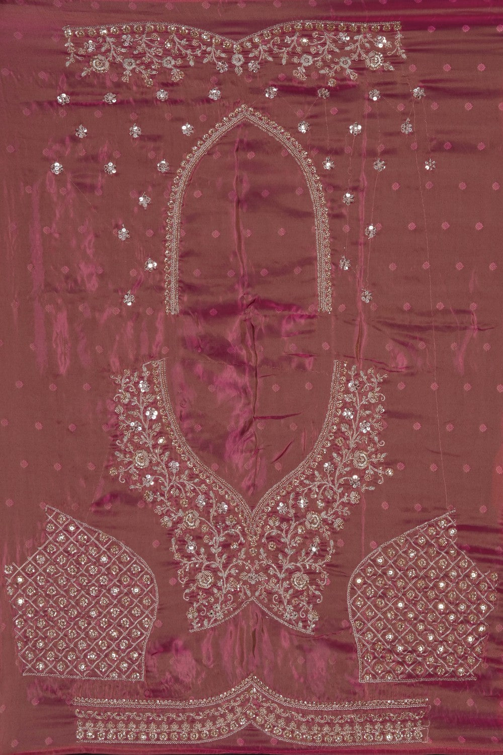 Image of Pink Embroidery Saree