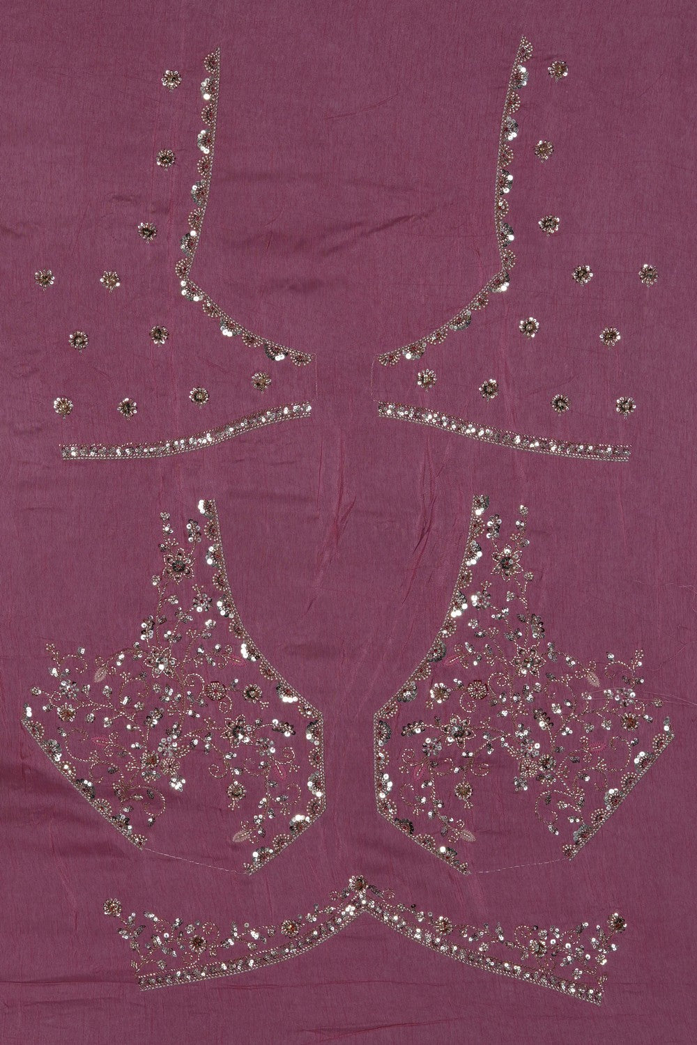 Image of Light-Pink Tissue Silk Embroidery Saree