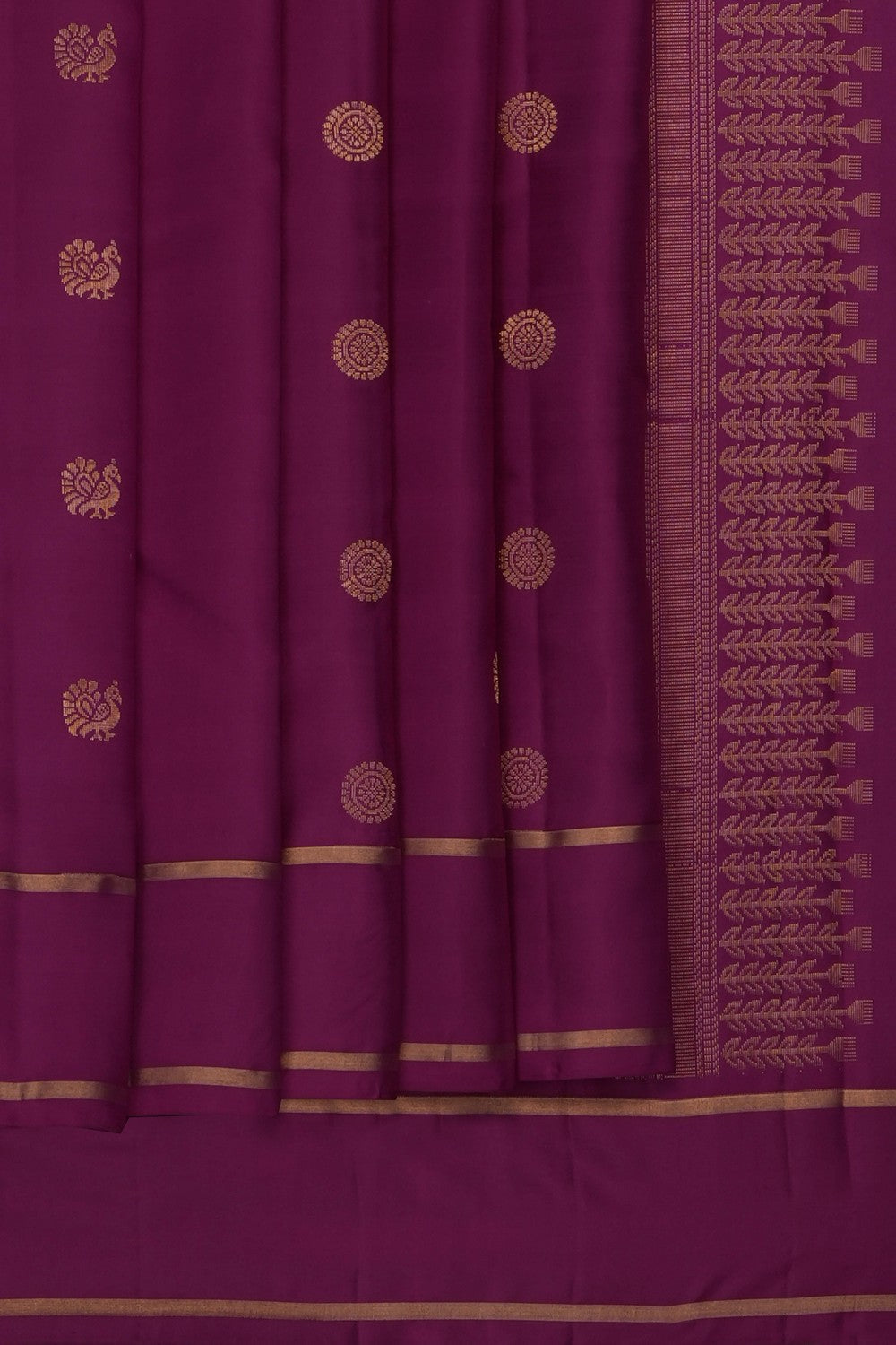 Image of Purple South Silk Saree