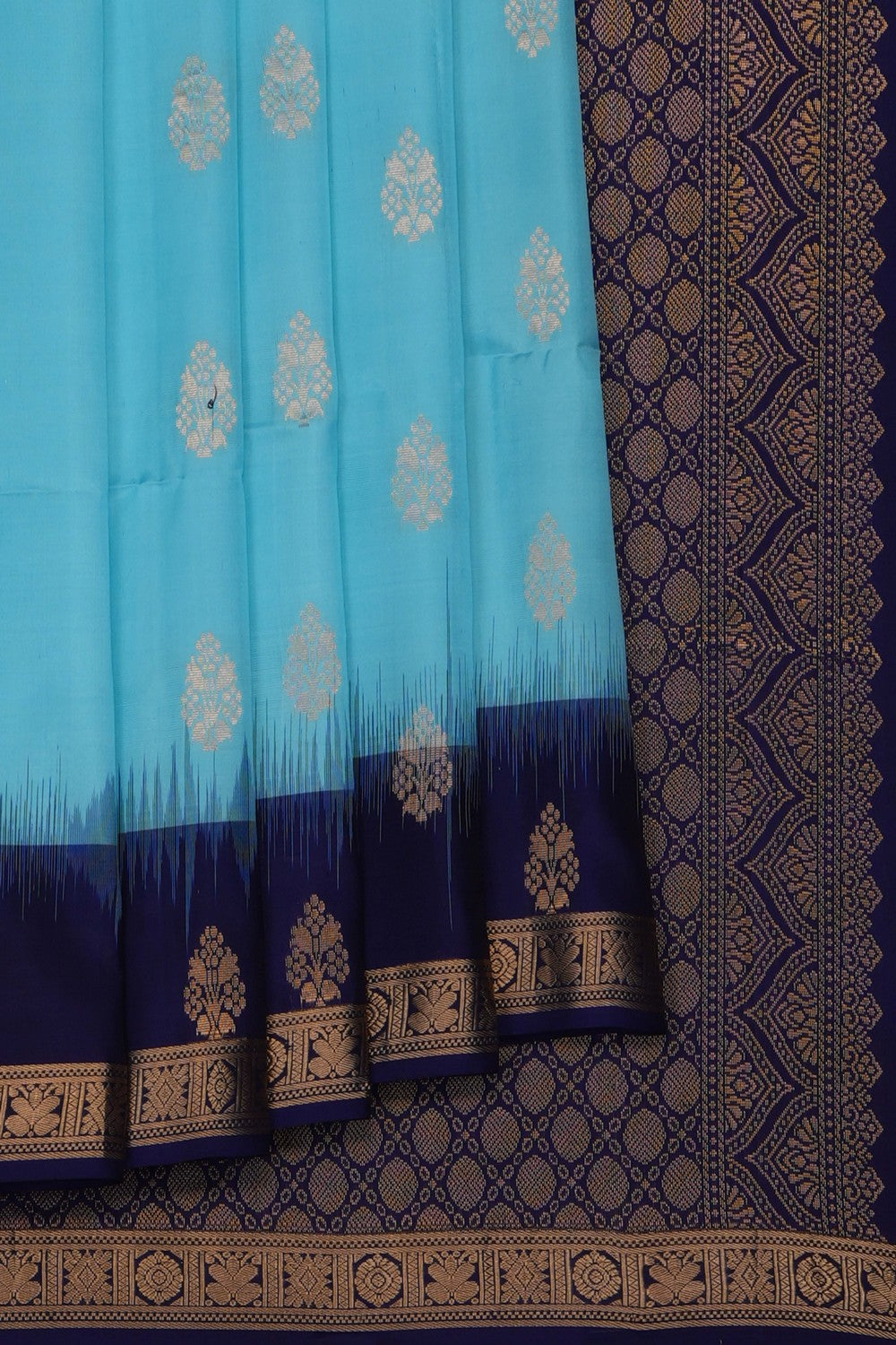 Image of Blue South Silk Saree