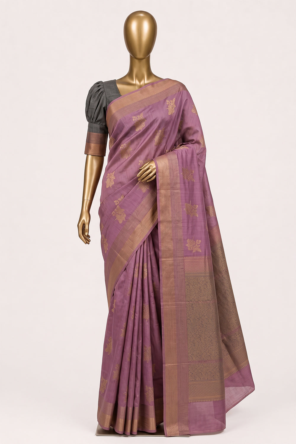 Image of Pink Silk Cotton Saree