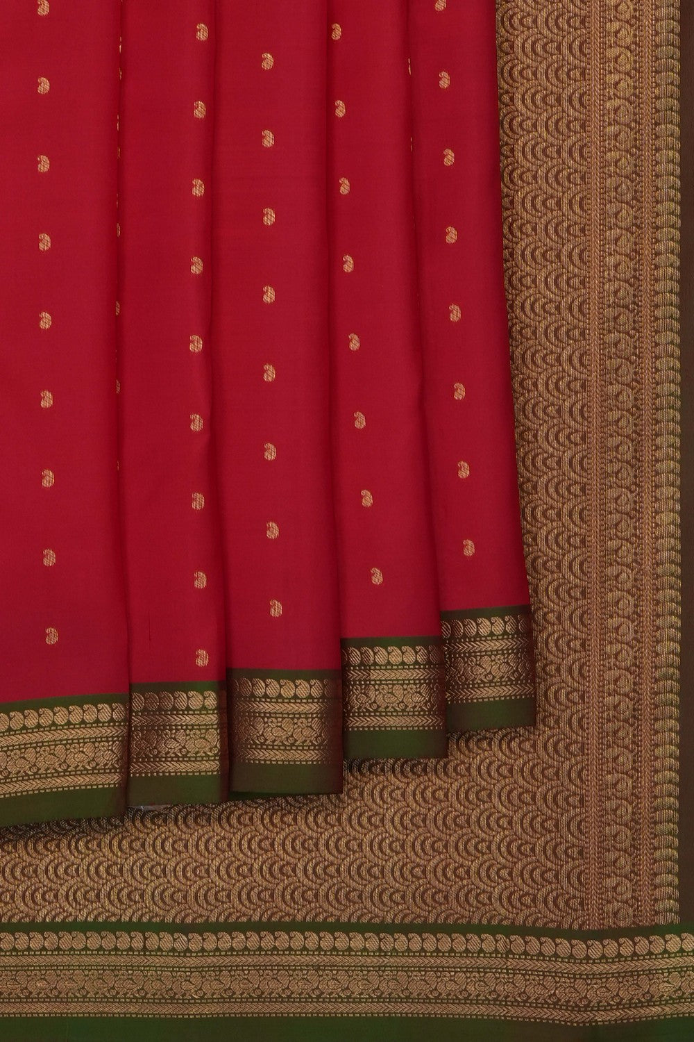 Image of Red South Silk Saree