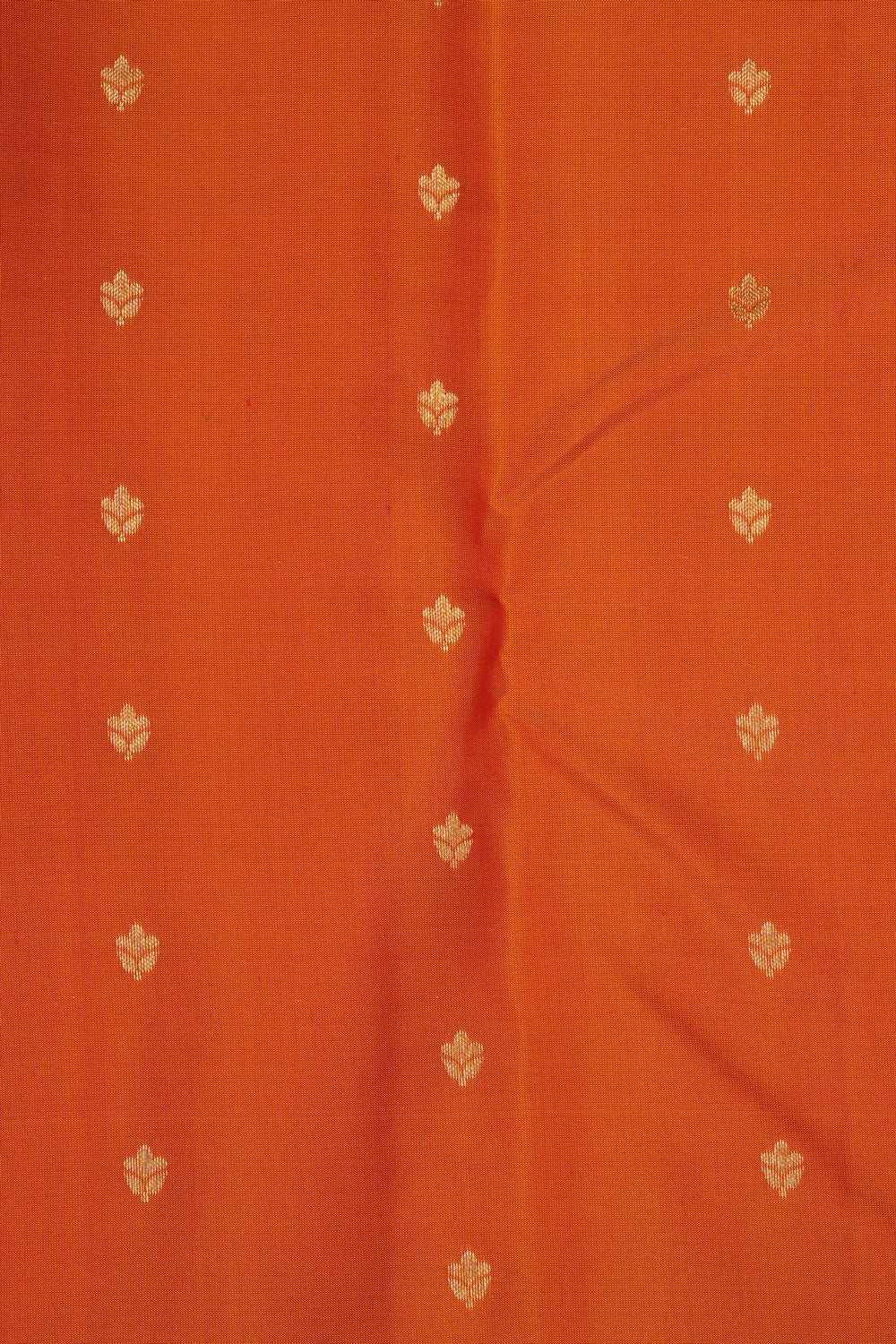 Image of Orange South Silk Saree