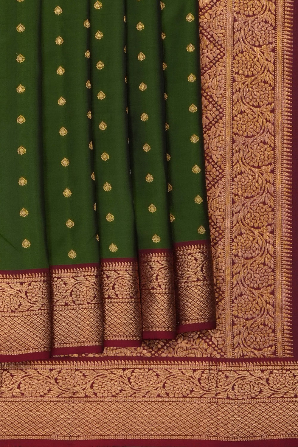 Image of Green South Silk Saree