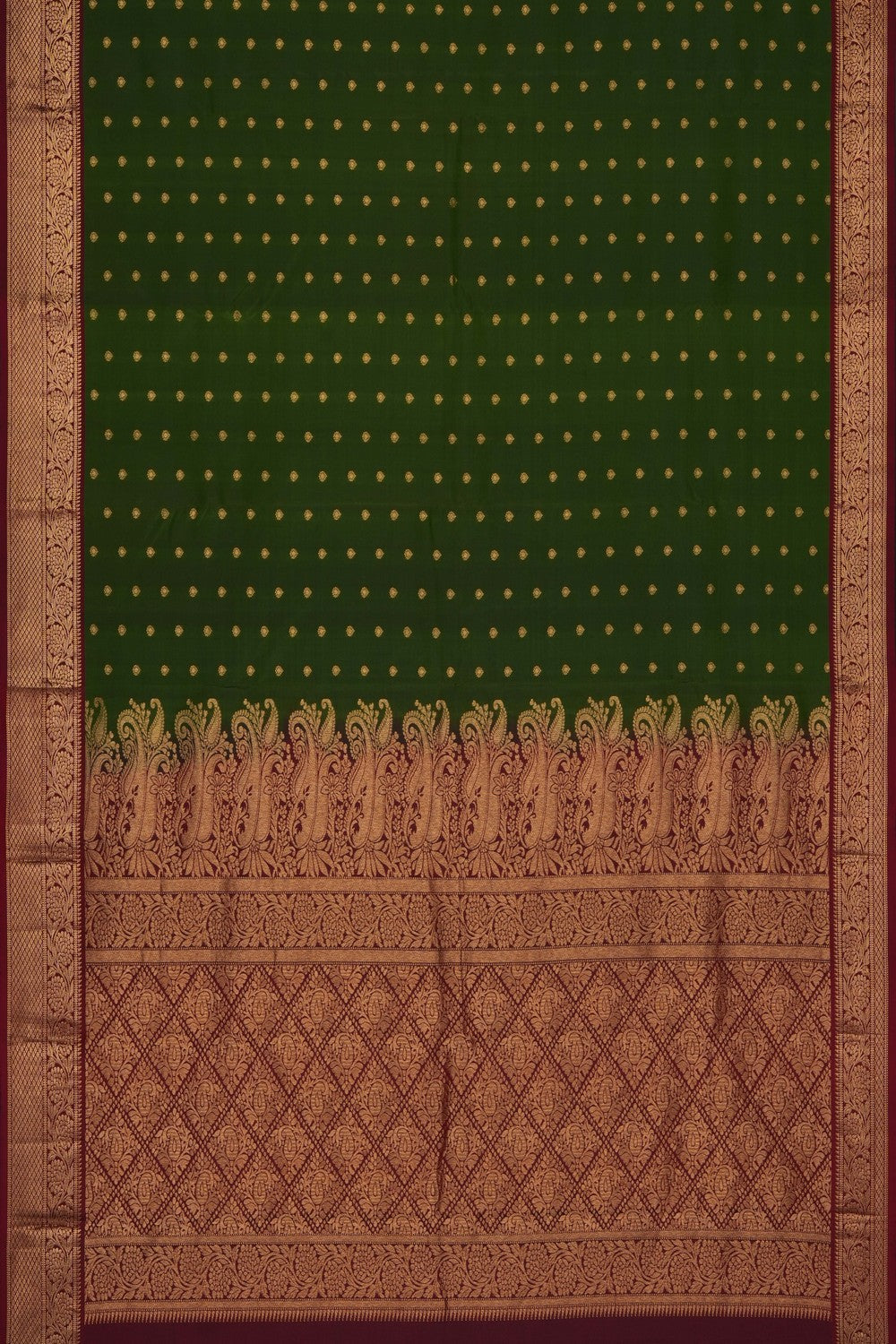 Image of Green South Silk Saree