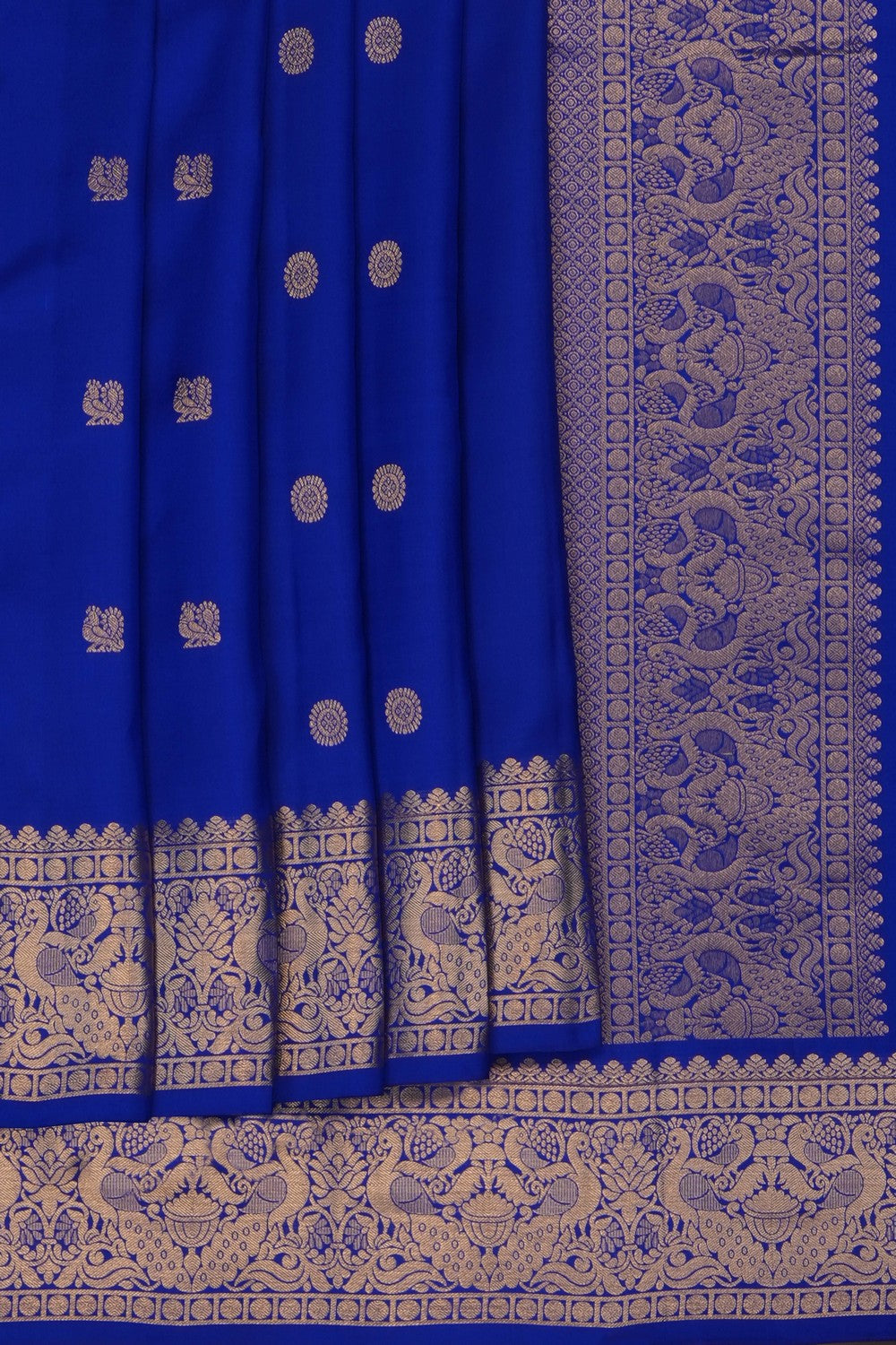 Image of Royal Blue South Silk Saree