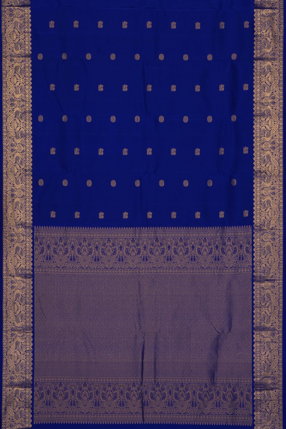 Image of Royal Blue South Silk Saree