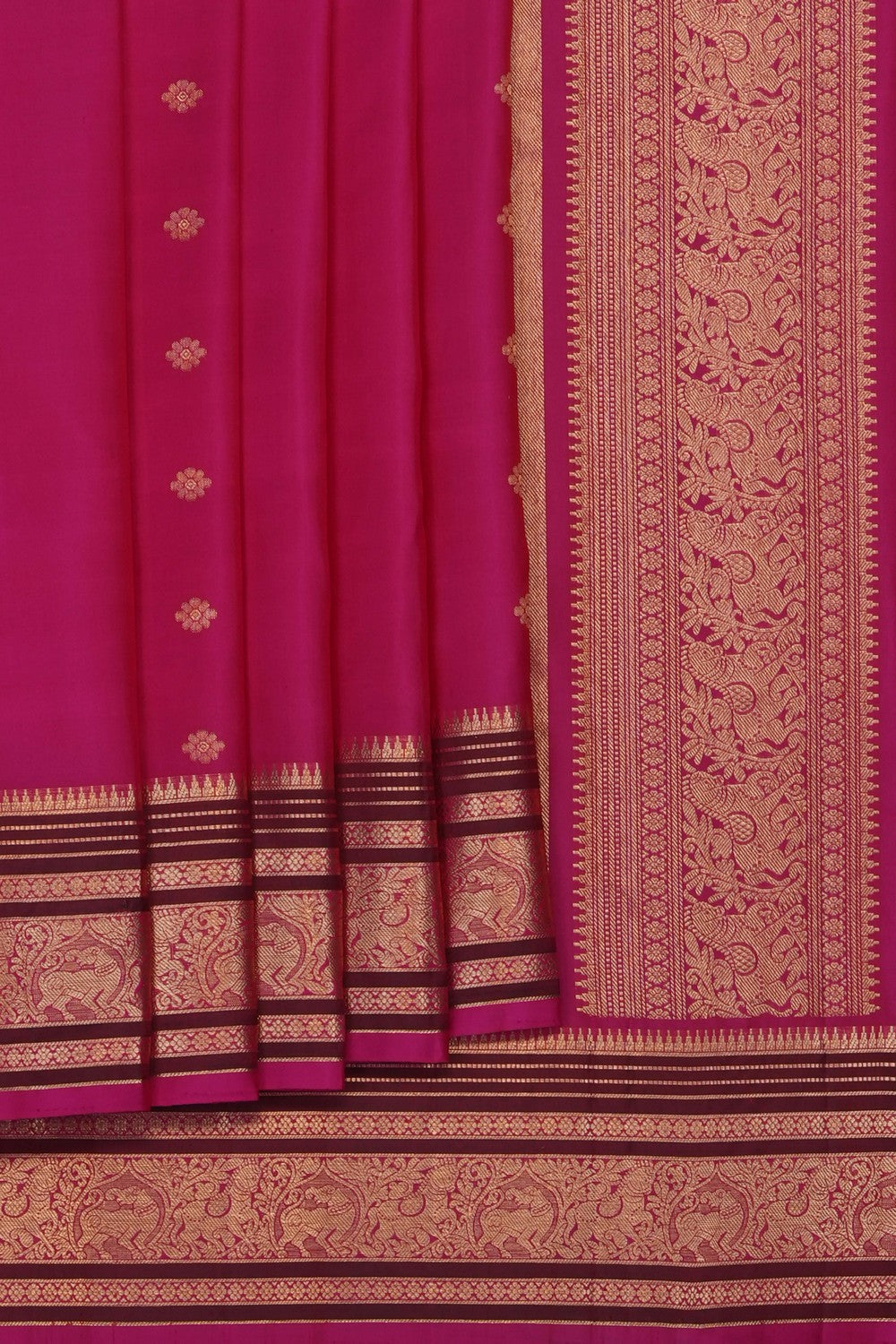Image of Pink South Silk Saree