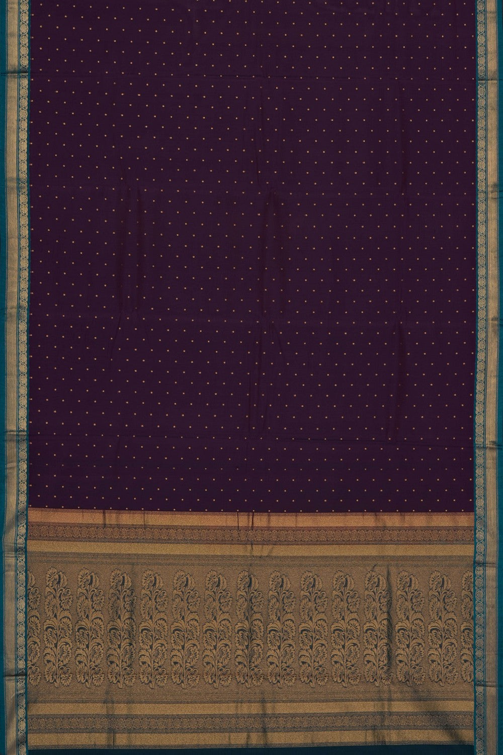Image of Violet Silk Cotton Saree