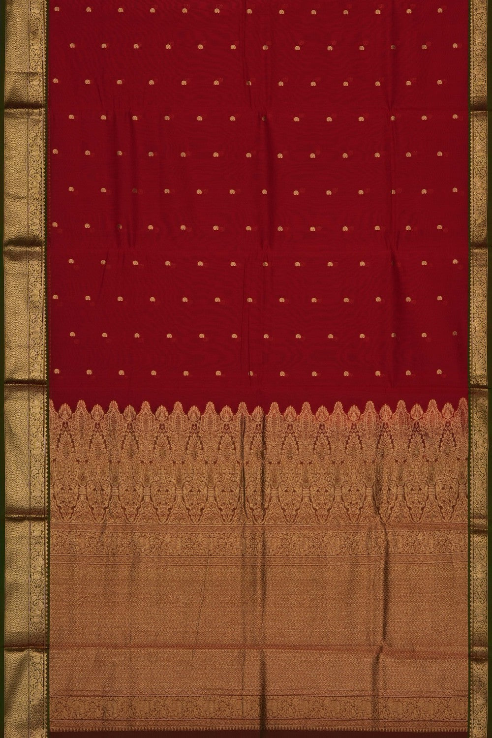 Image of Red South Silk Cotton Saree