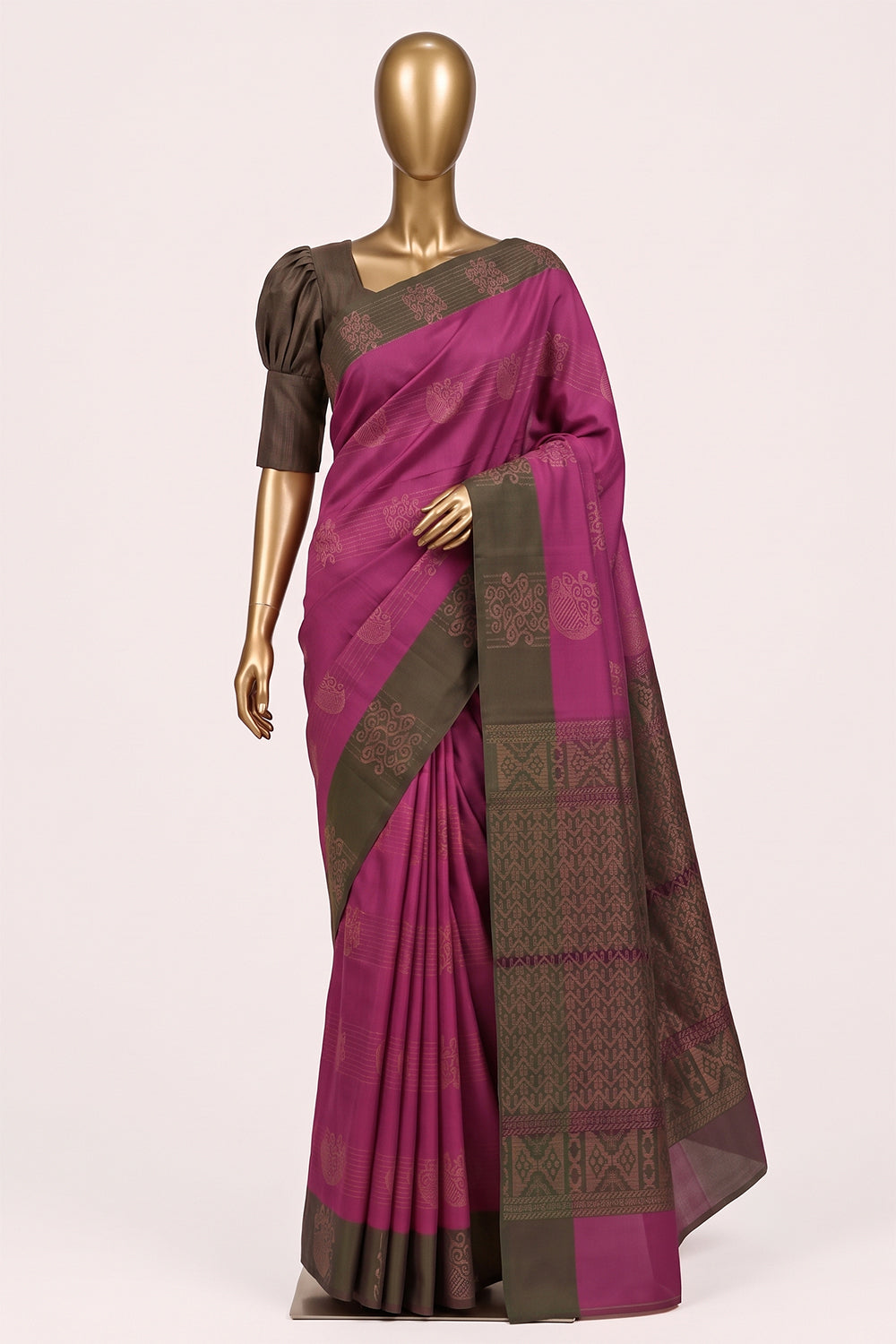 Image of Pink Silk Saree