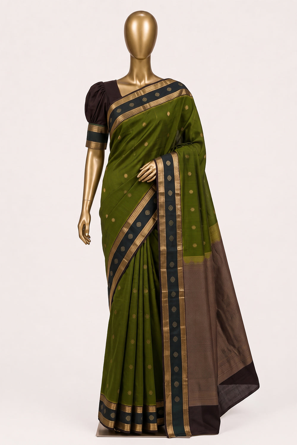 Image of Green Silk Saree