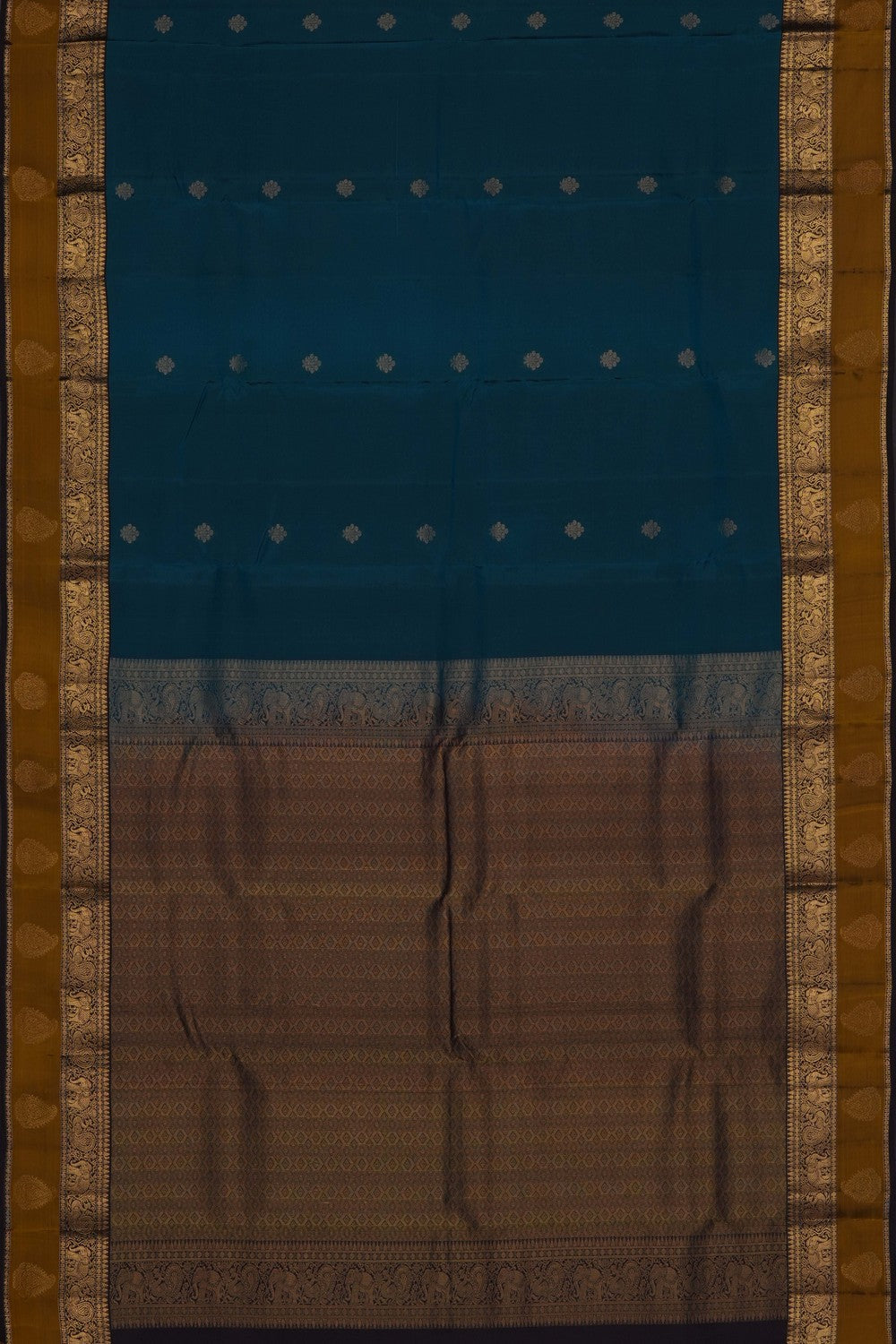 Image of Blue Silk Saree