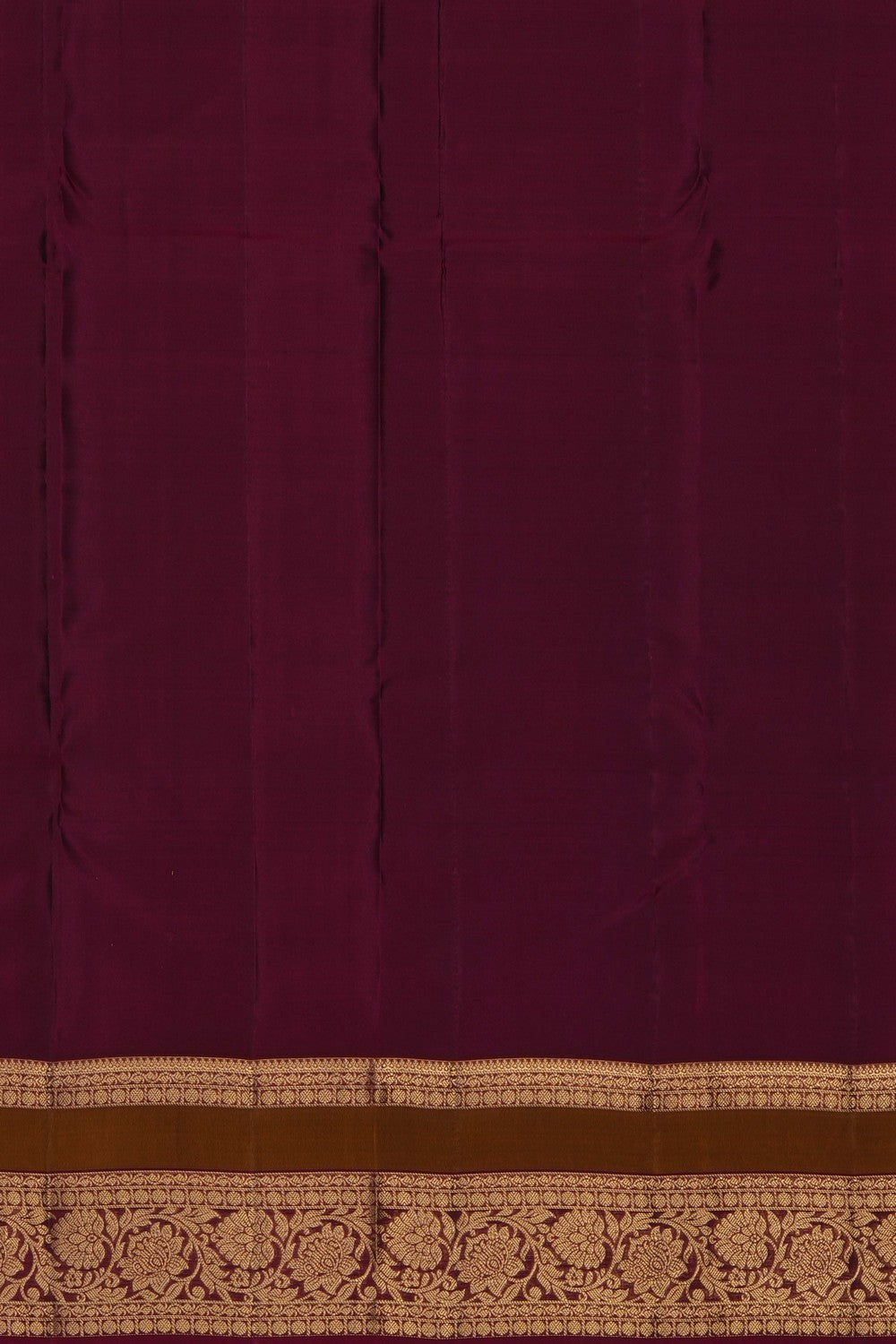 Image of Bottle Green Silk Kattam Saree