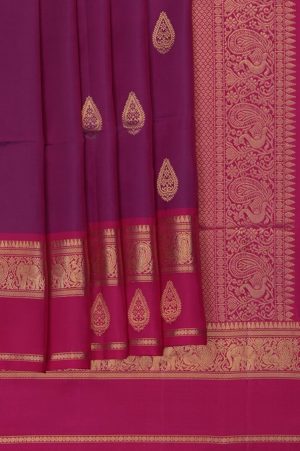 Image of Purple South Silk Saree