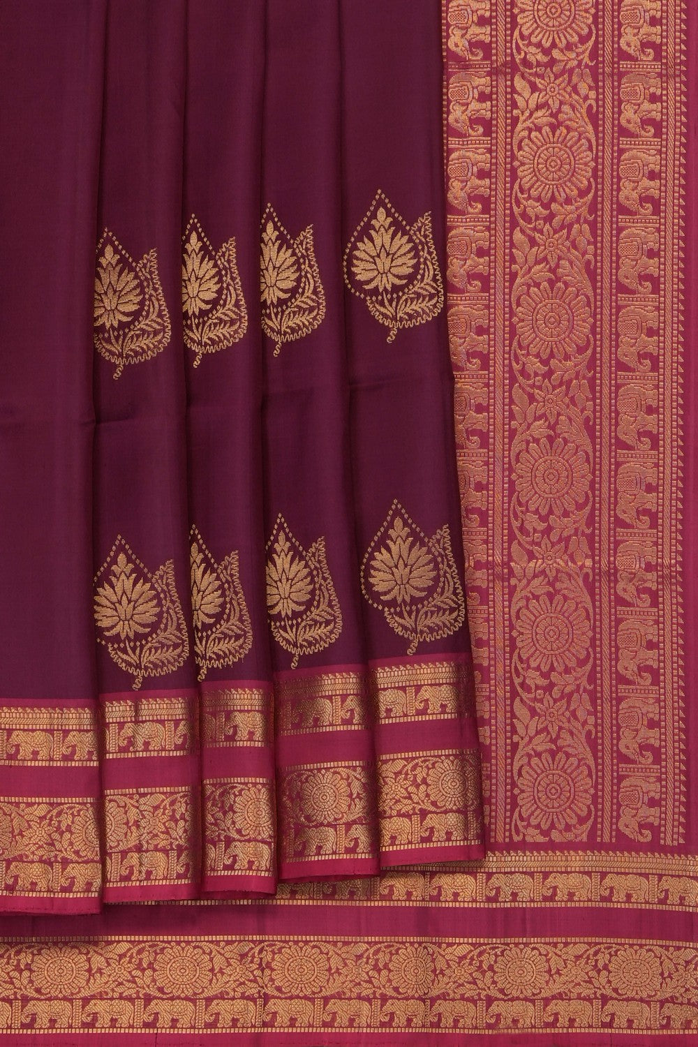 Image of Purple South Silk Saree