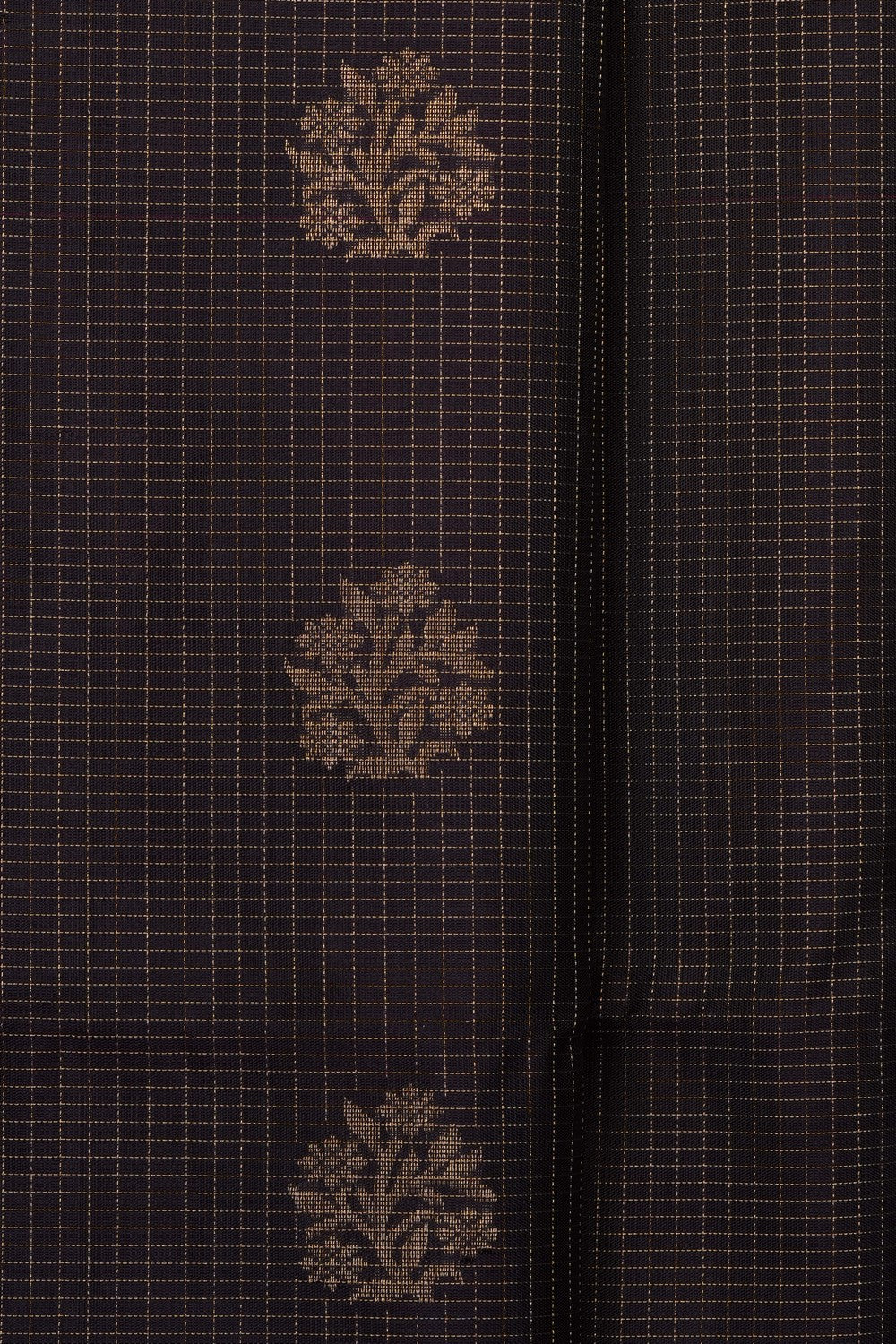 Image of Violet South Silk Kattam Saree