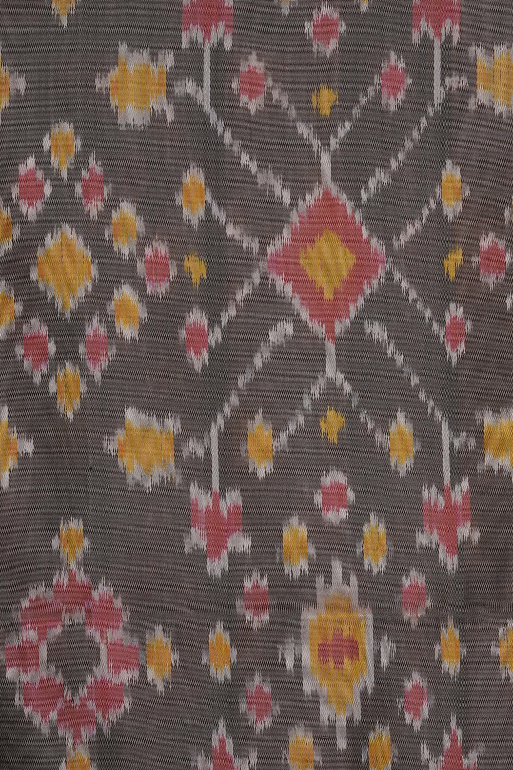 Image of South Silk Ikat Fusion Saree